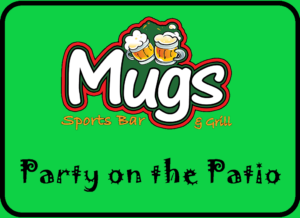 Mugs Party on the patio